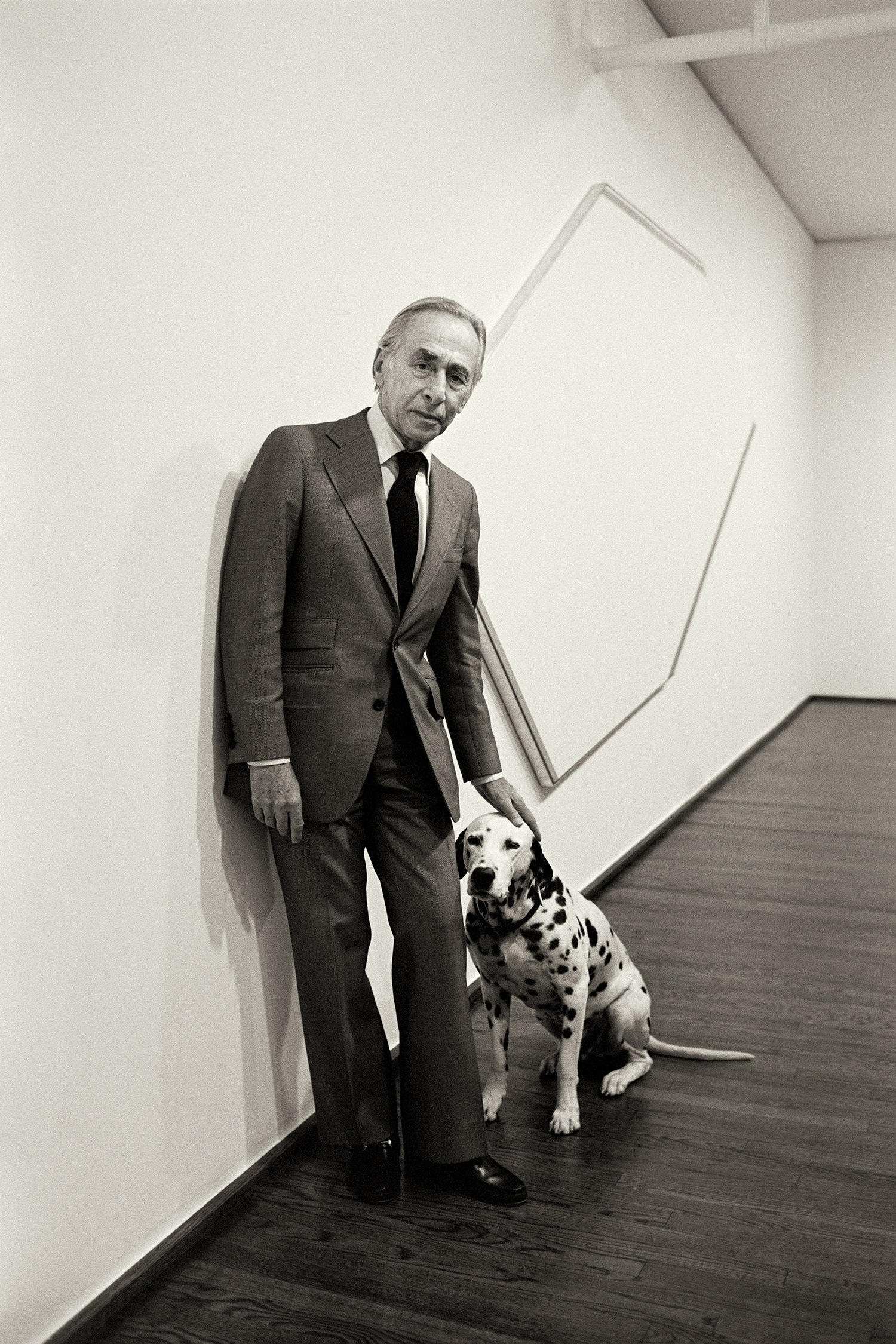 Leo Castelli with Patrick, New York